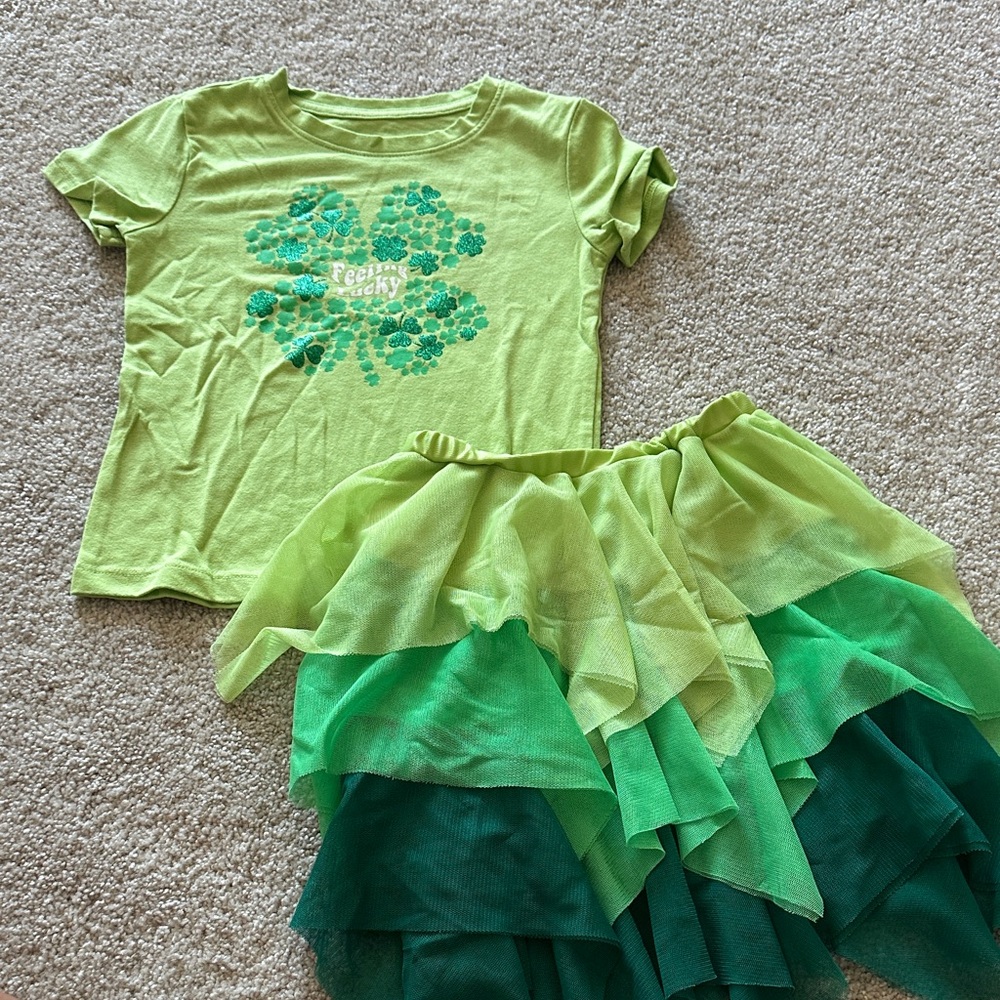 Green Kids St Pattys Day Set